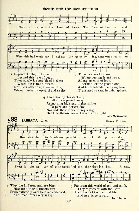 The Methodist Hymnal: Official hymnal of the methodist episcopal church and the methodist episcopal church, south page 413