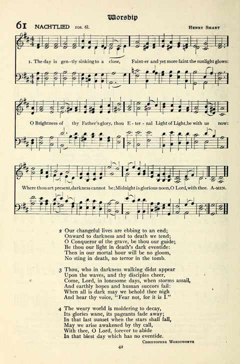 The Methodist Hymnal: Official hymnal of the methodist episcopal church and the methodist episcopal church, south page 42