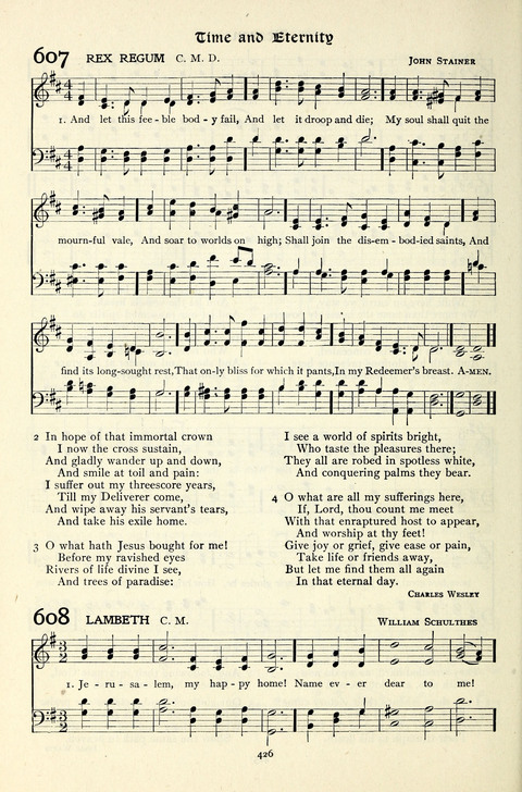 The Methodist Hymnal: Official hymnal of the methodist episcopal church and the methodist episcopal church, south page 426