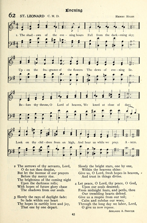 The Methodist Hymnal: Official hymnal of the methodist episcopal church and the methodist episcopal church, south page 43