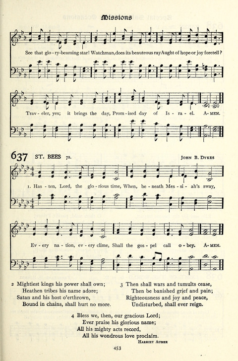 The Methodist Hymnal: Official hymnal of the methodist episcopal church and the methodist episcopal church, south page 453