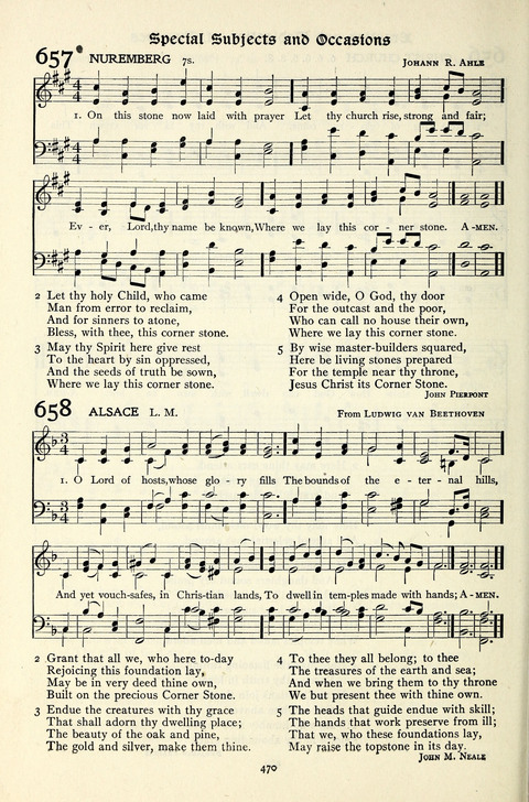 The Methodist Hymnal: Official hymnal of the methodist episcopal church and the methodist episcopal church, south page 470