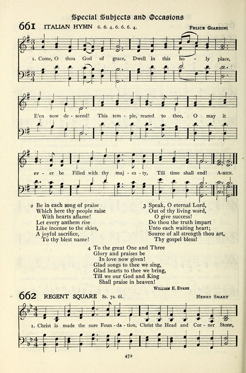 The Methodist Hymnal: Official hymnal of the methodist episcopal church and the methodist episcopal church, south page 472