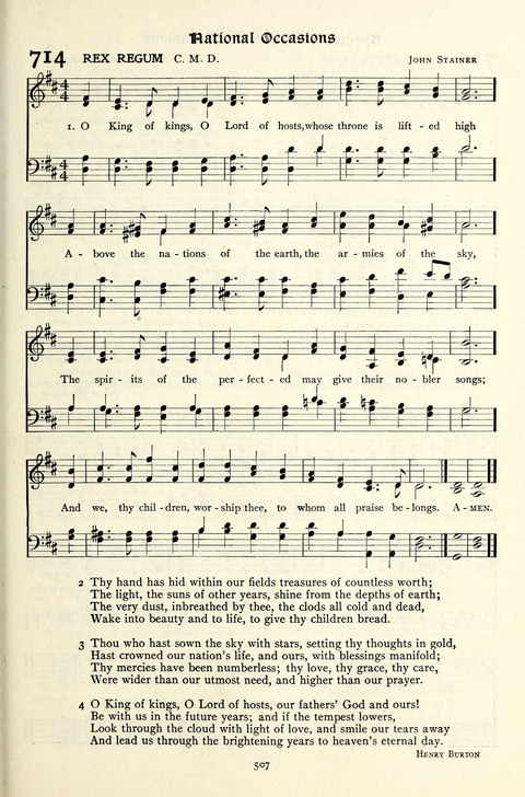 The Methodist Hymnal: Official hymnal of the methodist episcopal church and the methodist episcopal church, south page 507