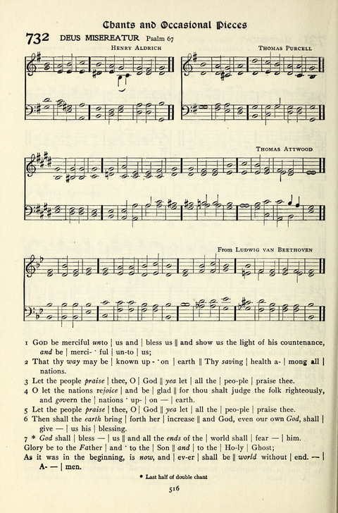 The Methodist Hymnal: Official hymnal of the methodist episcopal church and the methodist episcopal church, south page 516