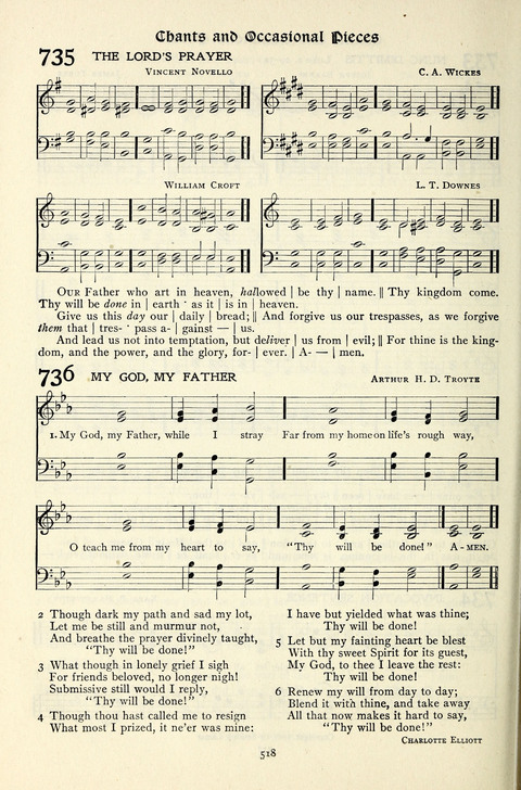 The Methodist Hymnal: Official hymnal of the methodist episcopal church and the methodist episcopal church, south page 518
