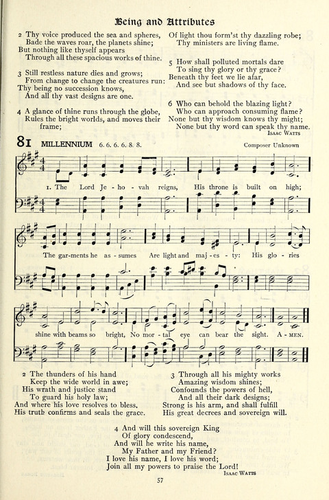 The Methodist Hymnal: Official hymnal of the methodist episcopal church and the methodist episcopal church, south page 57