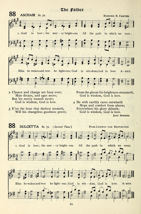 The Methodist Hymnal: Official hymnal of the methodist episcopal church and the methodist episcopal church, south page 62