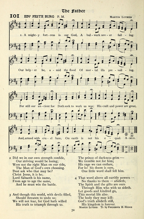 The Methodist Hymnal: Official hymnal of the methodist episcopal church and the methodist episcopal church, south page 70