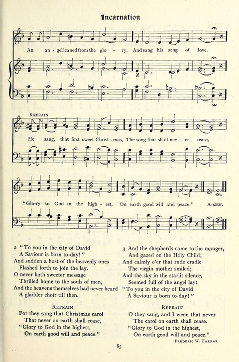 The Methodist Hymnal: Official hymnal of the methodist episcopal church and the methodist episcopal church, south page 85