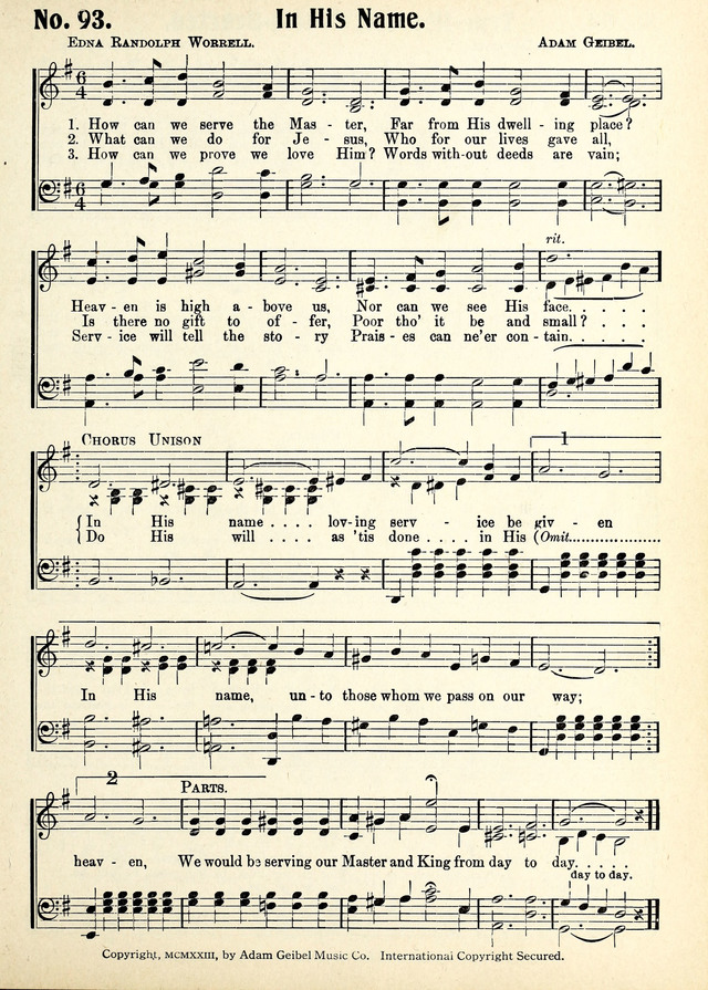 Magnificat: a Hymnal for Sunday Schools page 91