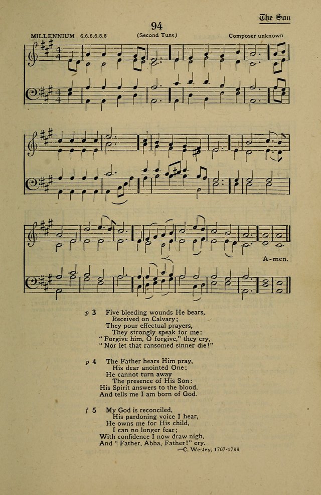 Methodist Hymn and Tune Book: official hymn book of the Methodist Church page 101