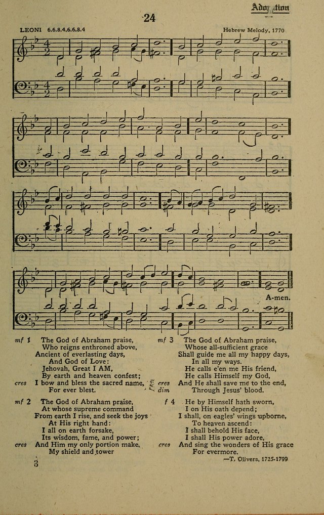 Methodist Hymn and Tune Book: official hymn book of the Methodist Church page 23