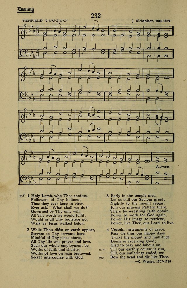 Methodist Hymn and Tune Book: official hymn book of the Methodist Church page 252