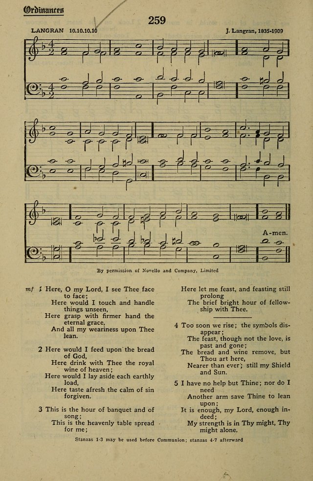 Methodist Hymn and Tune Book: official hymn book of the Methodist Church page 282