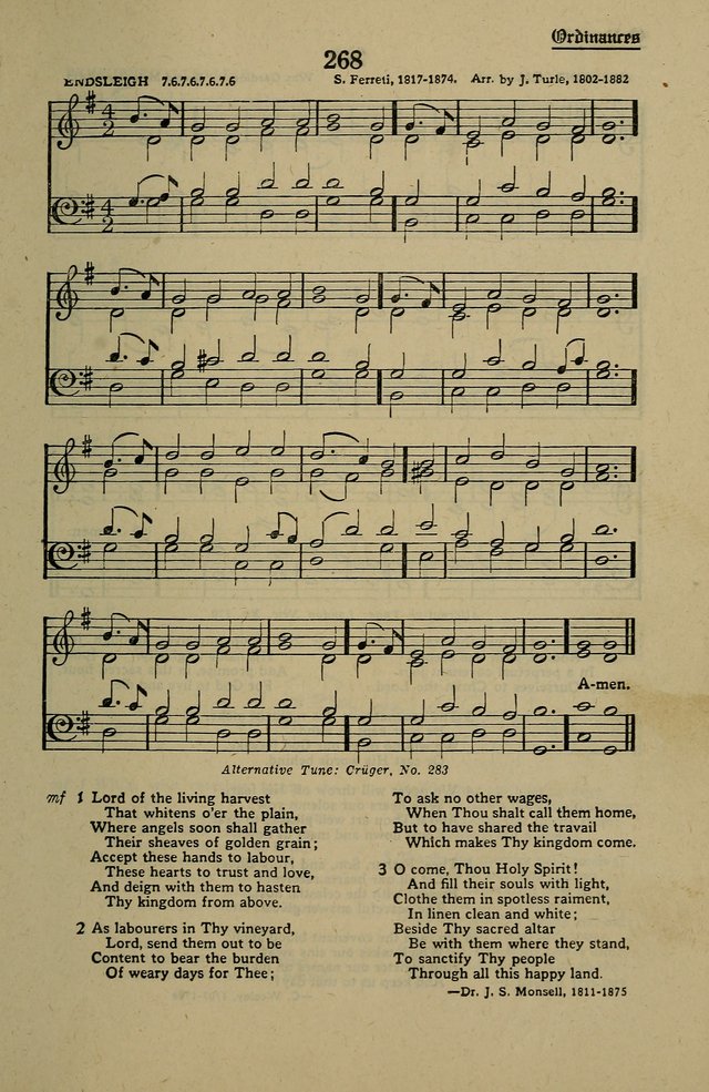 Methodist Hymn and Tune Book: official hymn book of the Methodist Church page 291