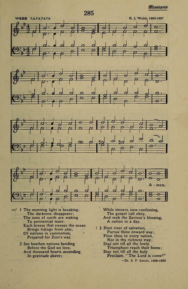 Methodist Hymn and Tune Book: official hymn book of the Methodist Church page 309