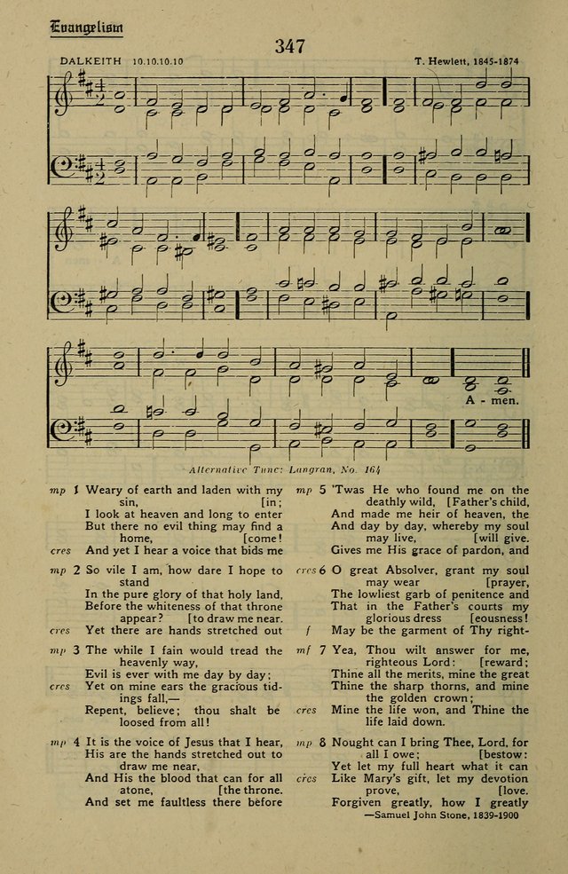 Methodist Hymn and Tune Book: official hymn book of the Methodist Church page 384