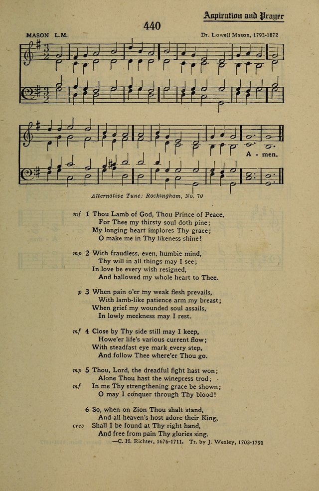 Methodist Hymn and Tune Book: official hymn book of the Methodist Church page 485