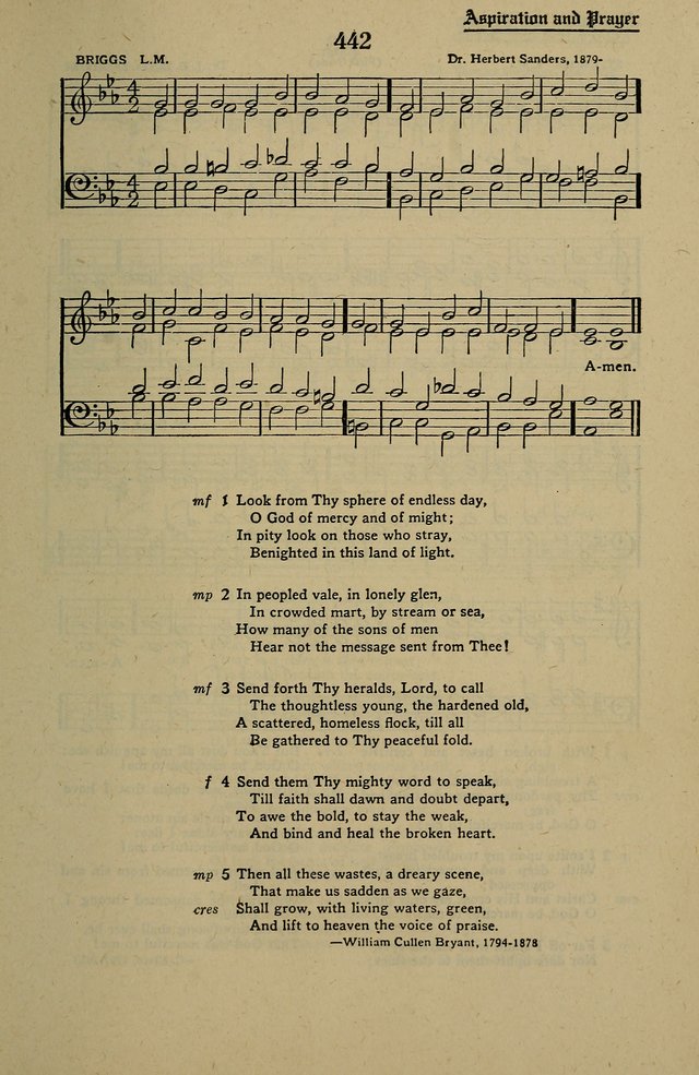 Methodist Hymn and Tune Book: official hymn book of the Methodist Church page 487