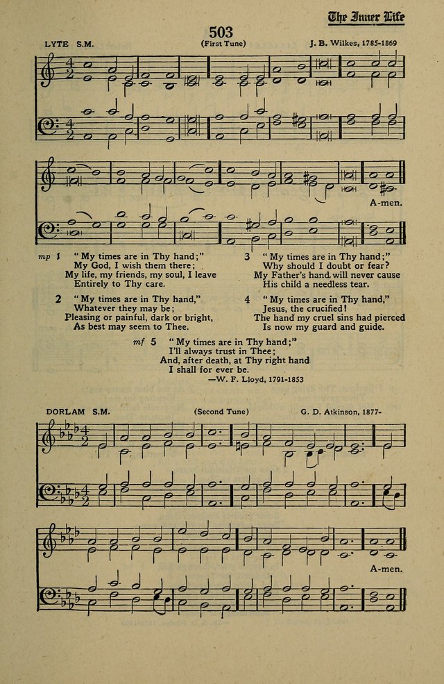 Methodist Hymn and Tune Book: official hymn book of the Methodist Church page 547