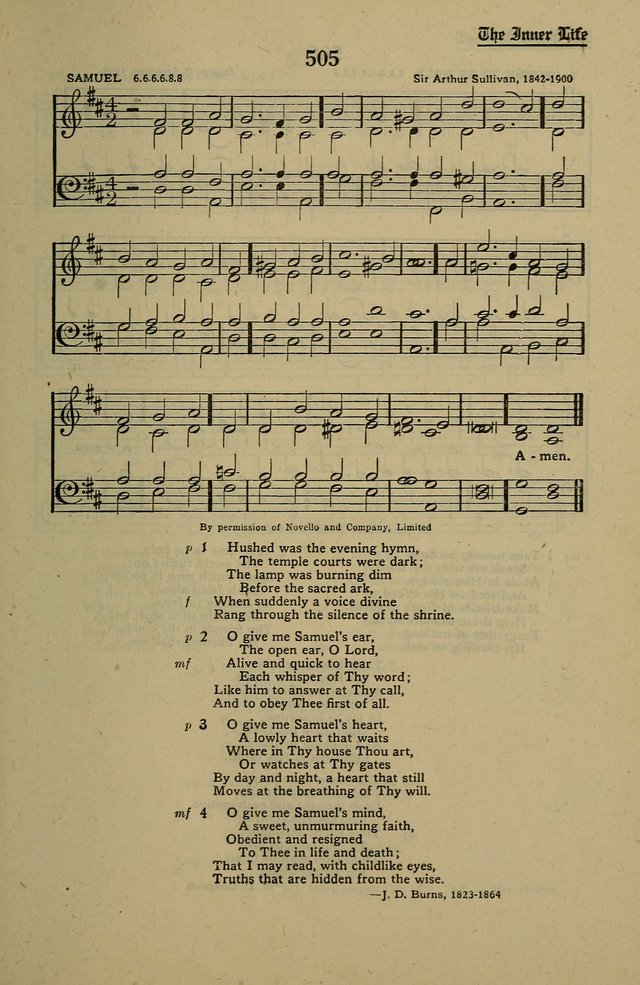 Methodist Hymn and Tune Book: official hymn book of the Methodist Church page 549