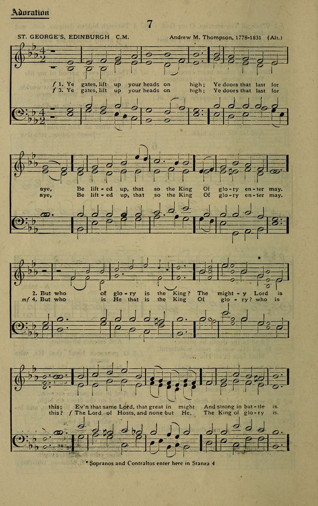 Methodist Hymn and Tune Book: official hymn book of the Methodist Church page 6