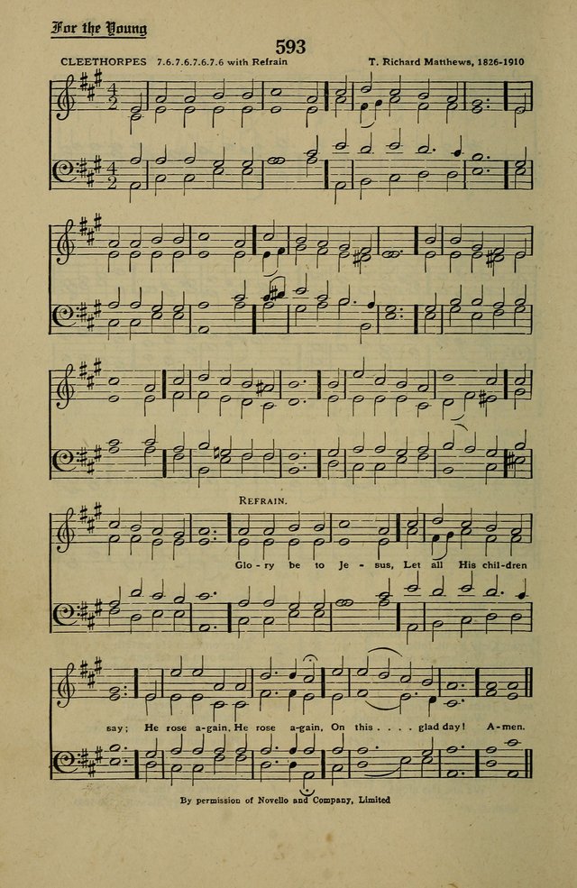 Methodist Hymn and Tune Book: official hymn book of the Methodist Church page 656