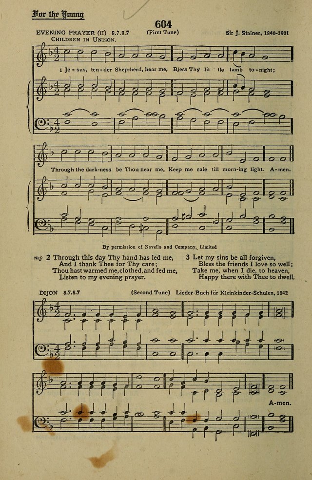 Methodist Hymn and Tune Book: official hymn book of the Methodist Church page 668