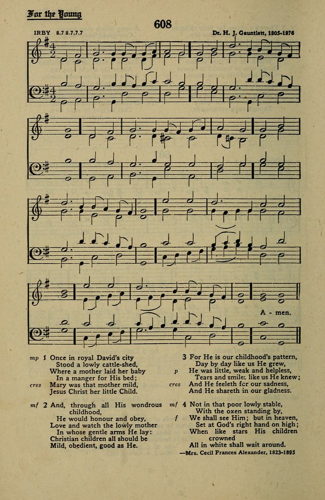 Methodist Hymn and Tune Book: official hymn book of the Methodist Church page 672