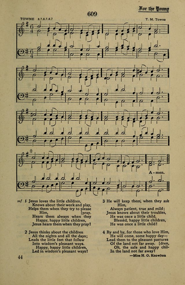 Methodist Hymn and Tune Book: official hymn book of the Methodist Church page 673