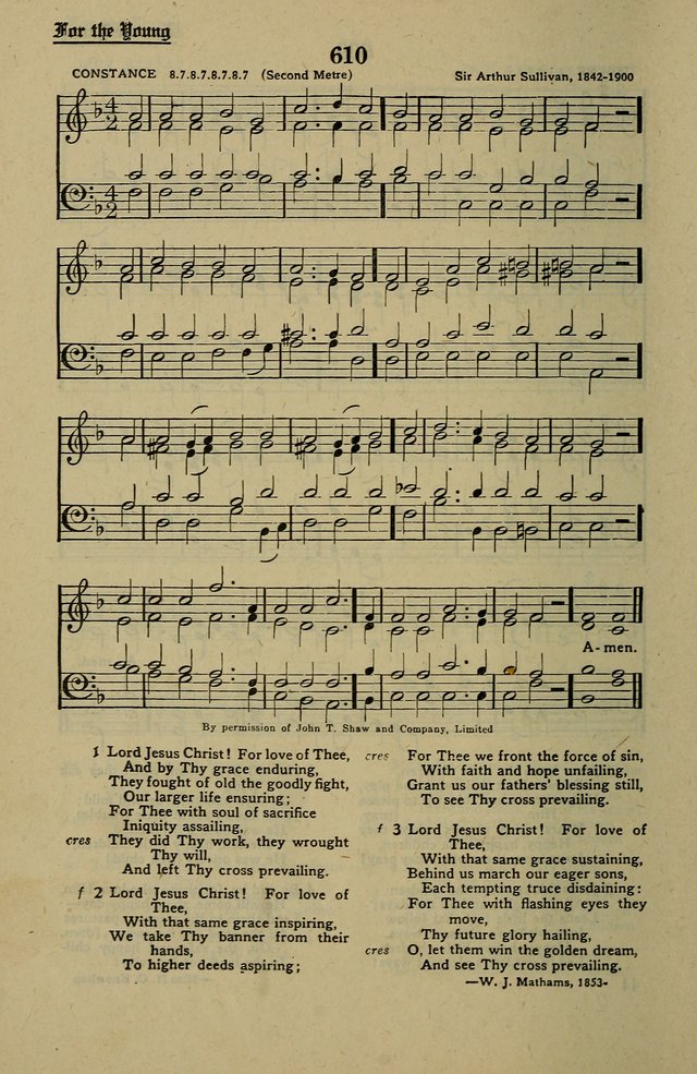 Methodist Hymn and Tune Book: official hymn book of the Methodist Church page 674