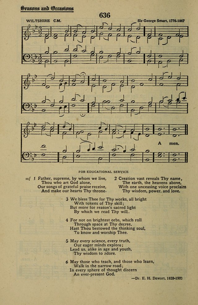 Methodist Hymn and Tune Book: official hymn book of the Methodist Church page 708