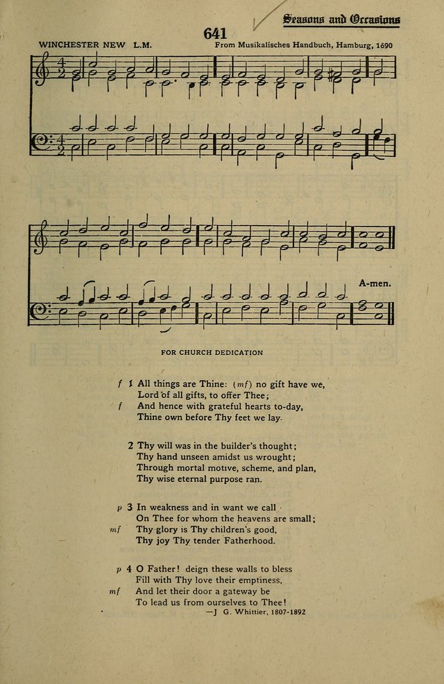 Methodist Hymn and Tune Book: official hymn book of the Methodist Church page 713