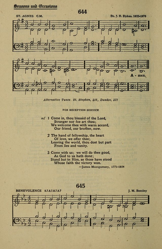 Methodist Hymn and Tune Book: official hymn book of the Methodist Church page 716