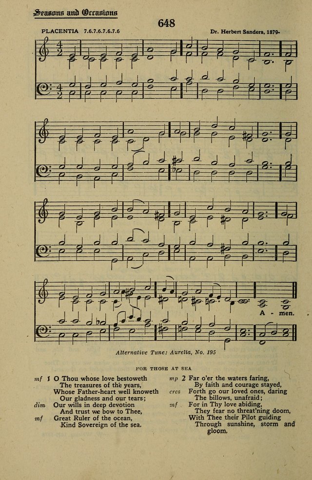 Methodist Hymn and Tune Book: official hymn book of the Methodist Church page 720