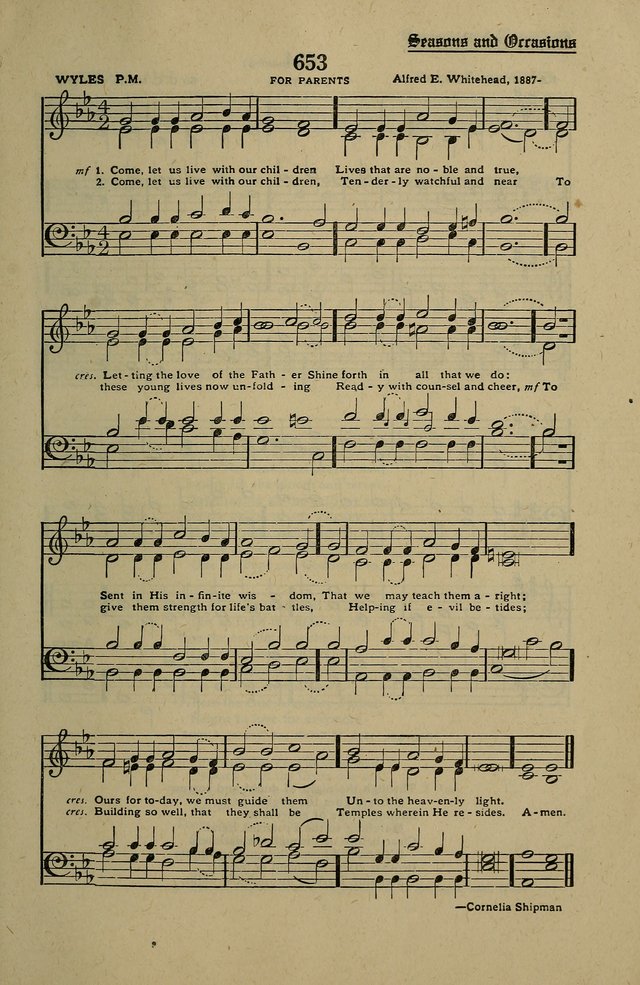 Methodist Hymn and Tune Book: official hymn book of the Methodist Church page 725
