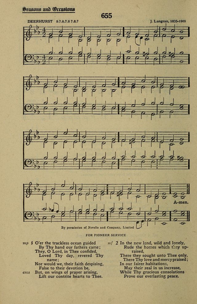 Methodist Hymn and Tune Book: official hymn book of the Methodist Church page 728