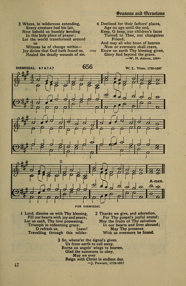 Methodist Hymn and Tune Book: official hymn book of the Methodist Church page 729