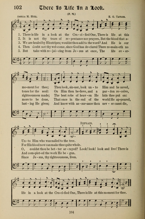Messages of Love Hymn Book: for Gospel, Sunday School, Special Services and Home Singing page 102