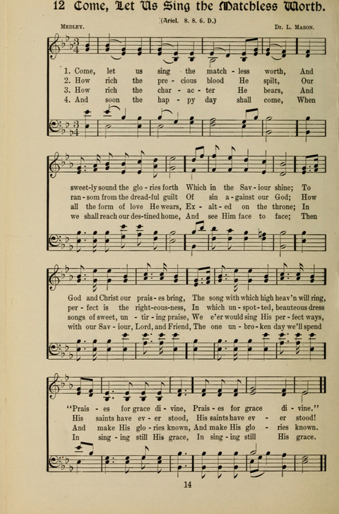 Messages of Love Hymn Book: for Gospel, Sunday School, Special Services and Home Singing page 12