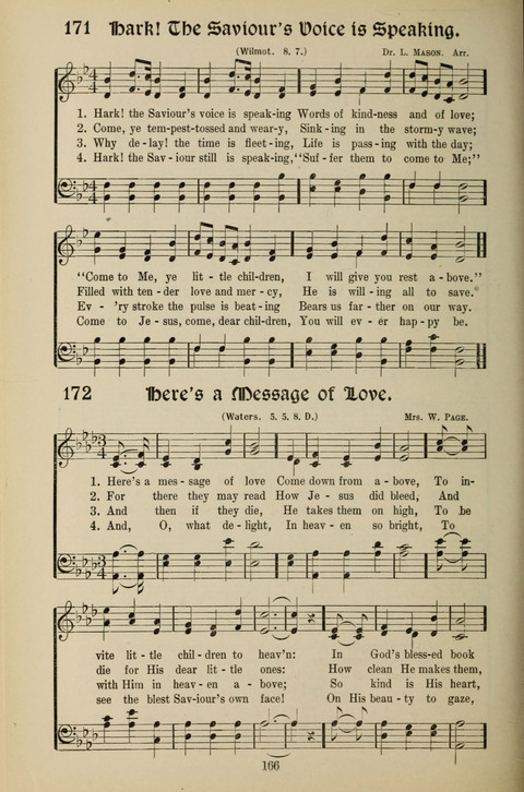 Messages of Love Hymn Book: for Gospel, Sunday School, Special Services and Home Singing page 164