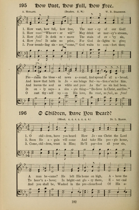 Messages of Love Hymn Book: for Gospel, Sunday School, Special Services and Home Singing page 180