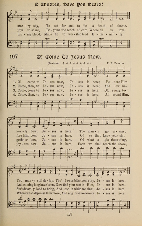 Messages of Love Hymn Book: for Gospel, Sunday School, Special Services and Home Singing page 181