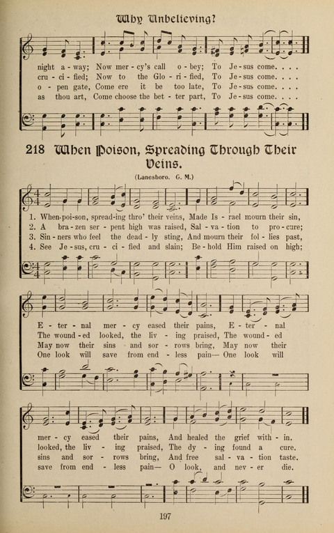 Messages of Love Hymn Book: for Gospel, Sunday School, Special Services and Home Singing page 195
