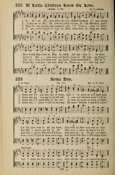 Messages of Love Hymn Book: for Gospel, Sunday School, Special Services and Home Singing page 198