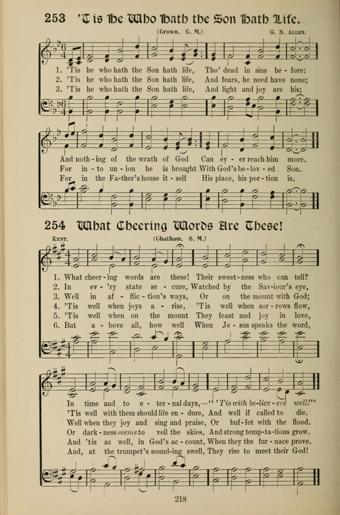 Messages of Love Hymn Book: for Gospel, Sunday School, Special Services and Home Singing page 216