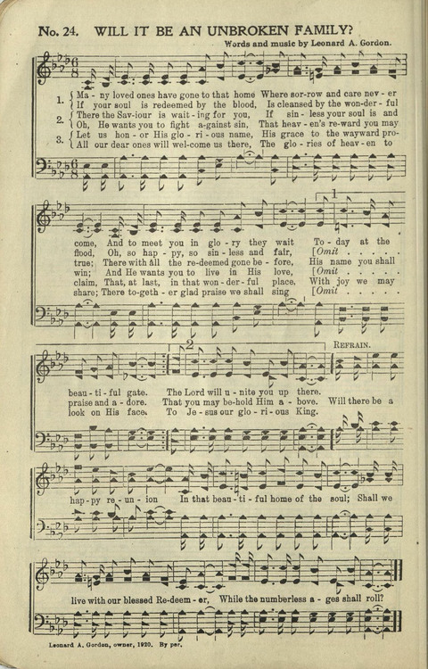 Messages of Love Hymn Book: for Gospel, Sunday School, Special Services and Home Singing page 283