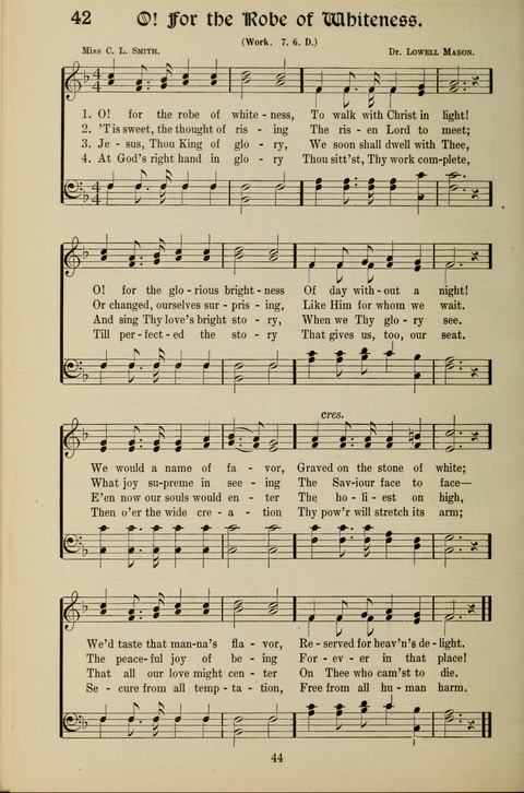 Messages of Love Hymn Book: for Gospel, Sunday School, Special Services and Home Singing page 42