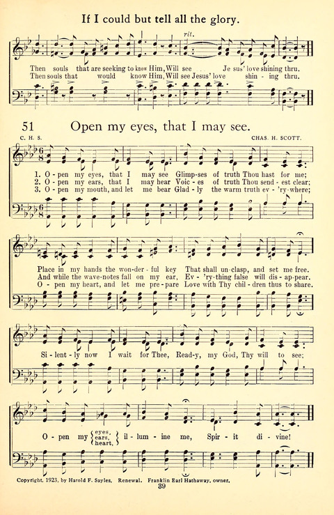 Messages of Love Hymn Book: for Gospel, Sunday School, Special Services and Home Singing page 491